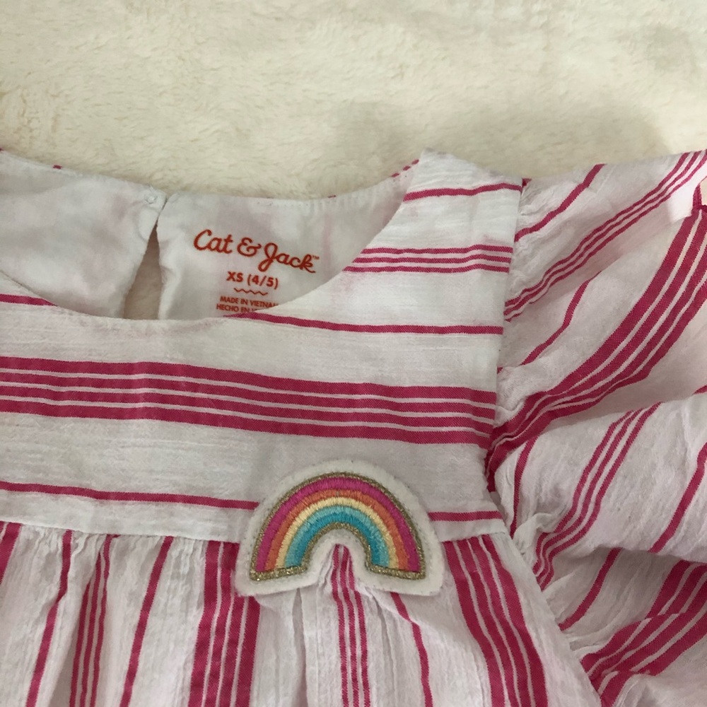 Cat + Jack cotton crepe blouse XS, Ruffle Sleeve